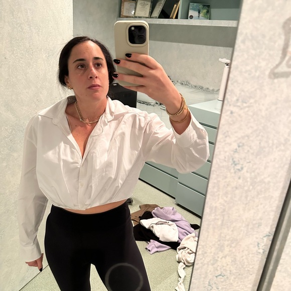 Zara cropped poplin top - Picture 6 of 6